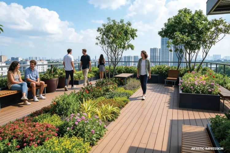 Sethia Marine View Borivali West rooftop garden