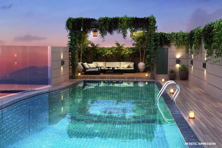 Sethia Marine View Borivali West swimming pool